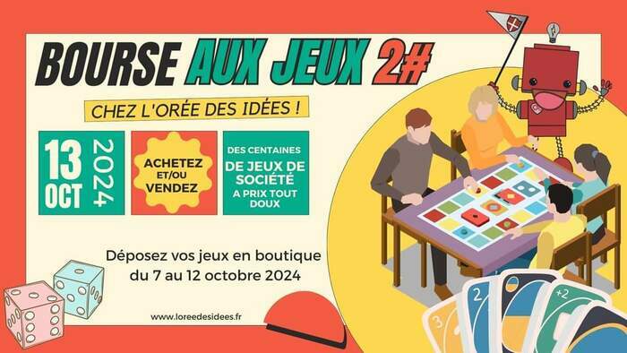 BOURSE AUX JEUX organisée par l'orée des idées 148 GRANDE RUE BOURG SAINT MAURICE Bourg-Saint-Maurice