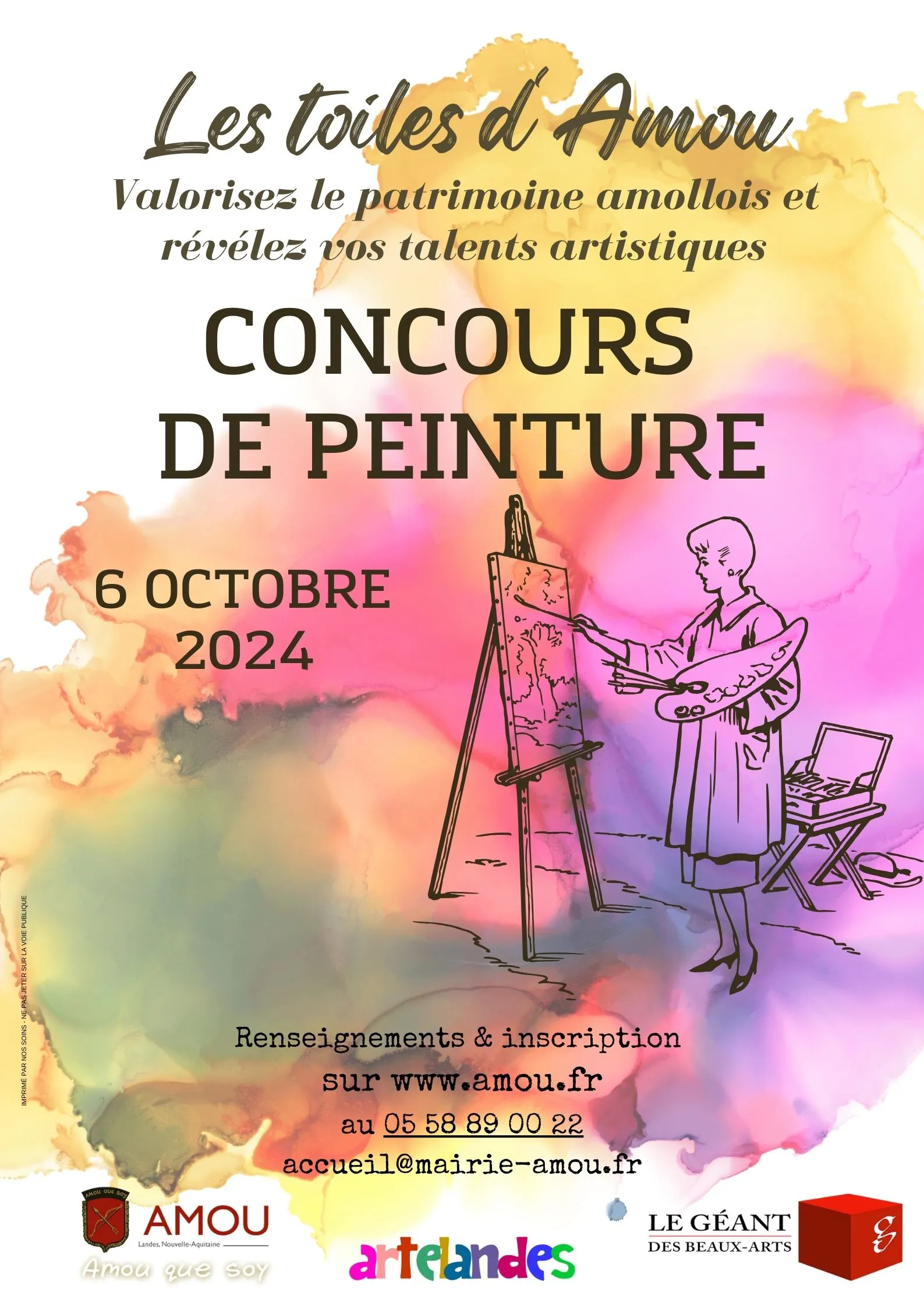 Concours de peinture "les toiles d'Amou"