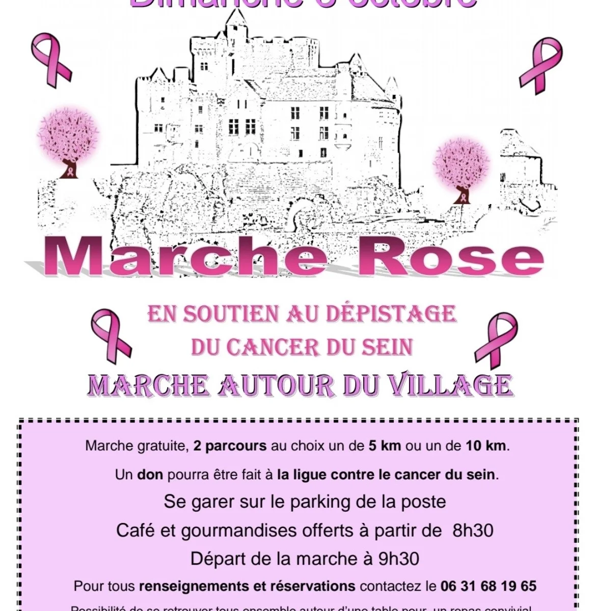 Marche dans le cadre d'Octobre Rose