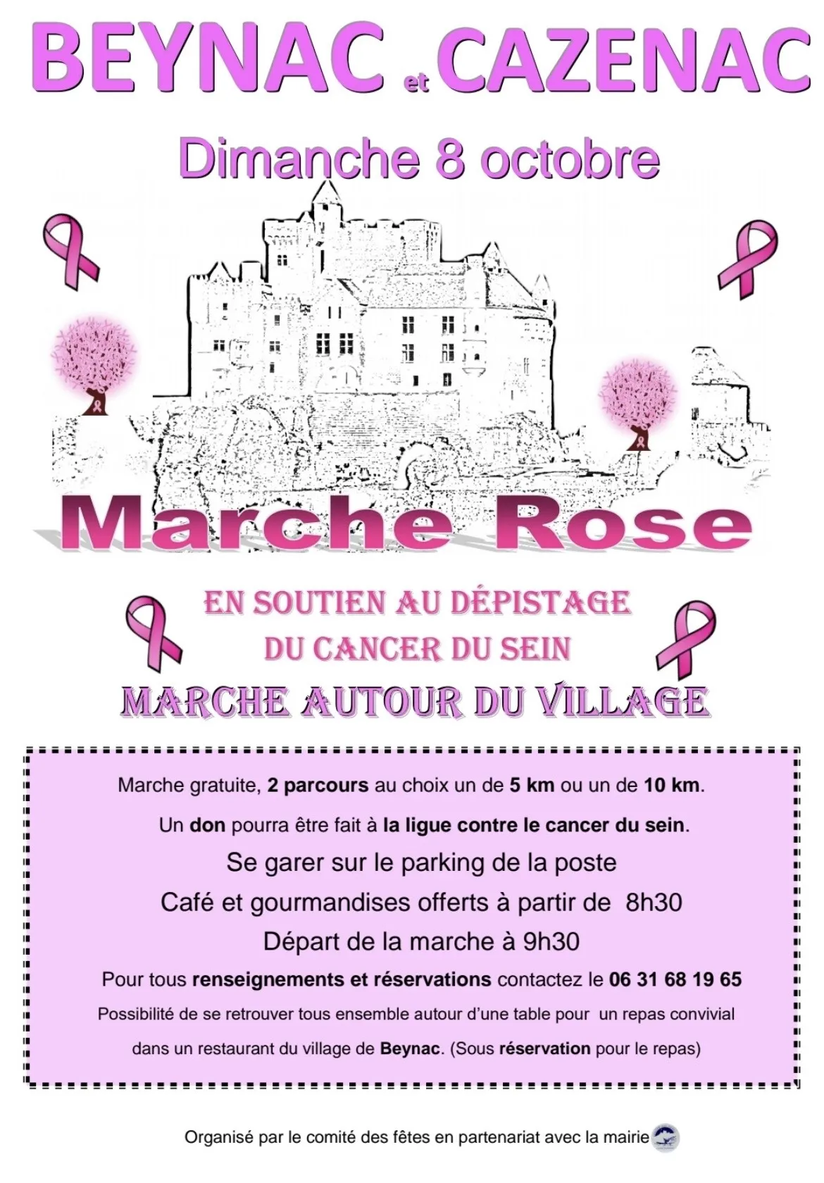 Marche dans le cadre d'Octobre Rose