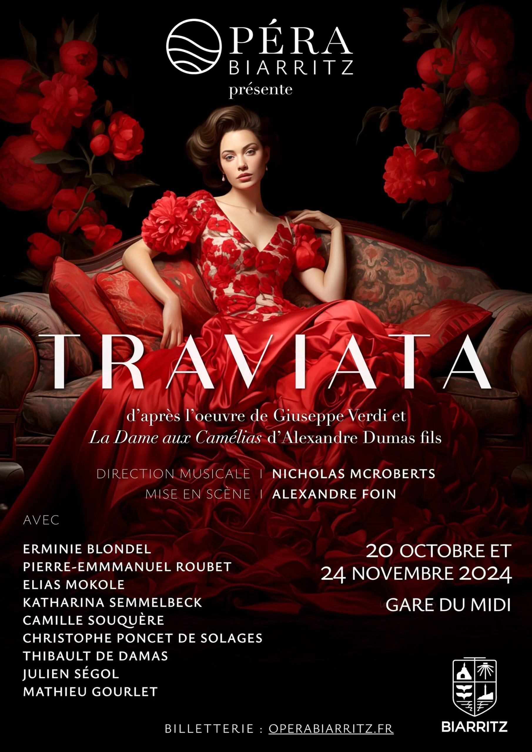 Opéra Biarritz La Traviata d'après l'Oeuvre de Verdi