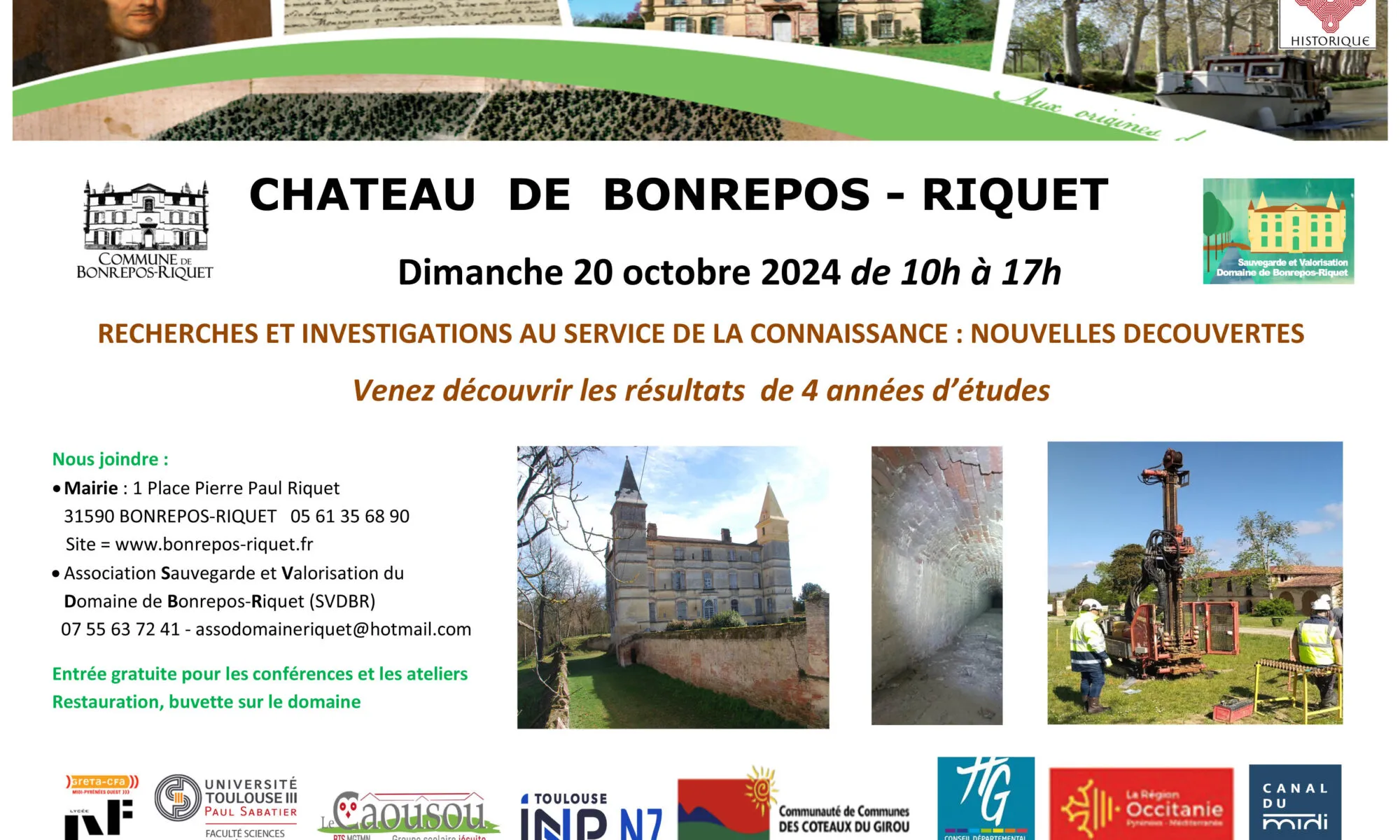 JOURNEE/NOUVELLES DECOUVERTES AU CHÂTEAU DE BONREPOS-RIQUET