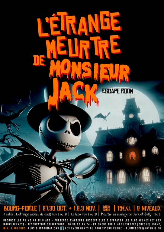 Escape Room L'étrange meurtre de Monsieur Jack