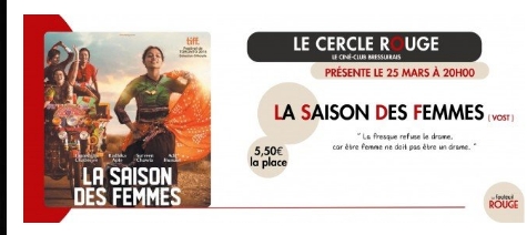 Cinéma Le Cercle Rouge "La saison des femmes"