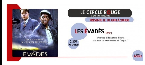 Cinéma Le Cercle Rouge "Les évadés"