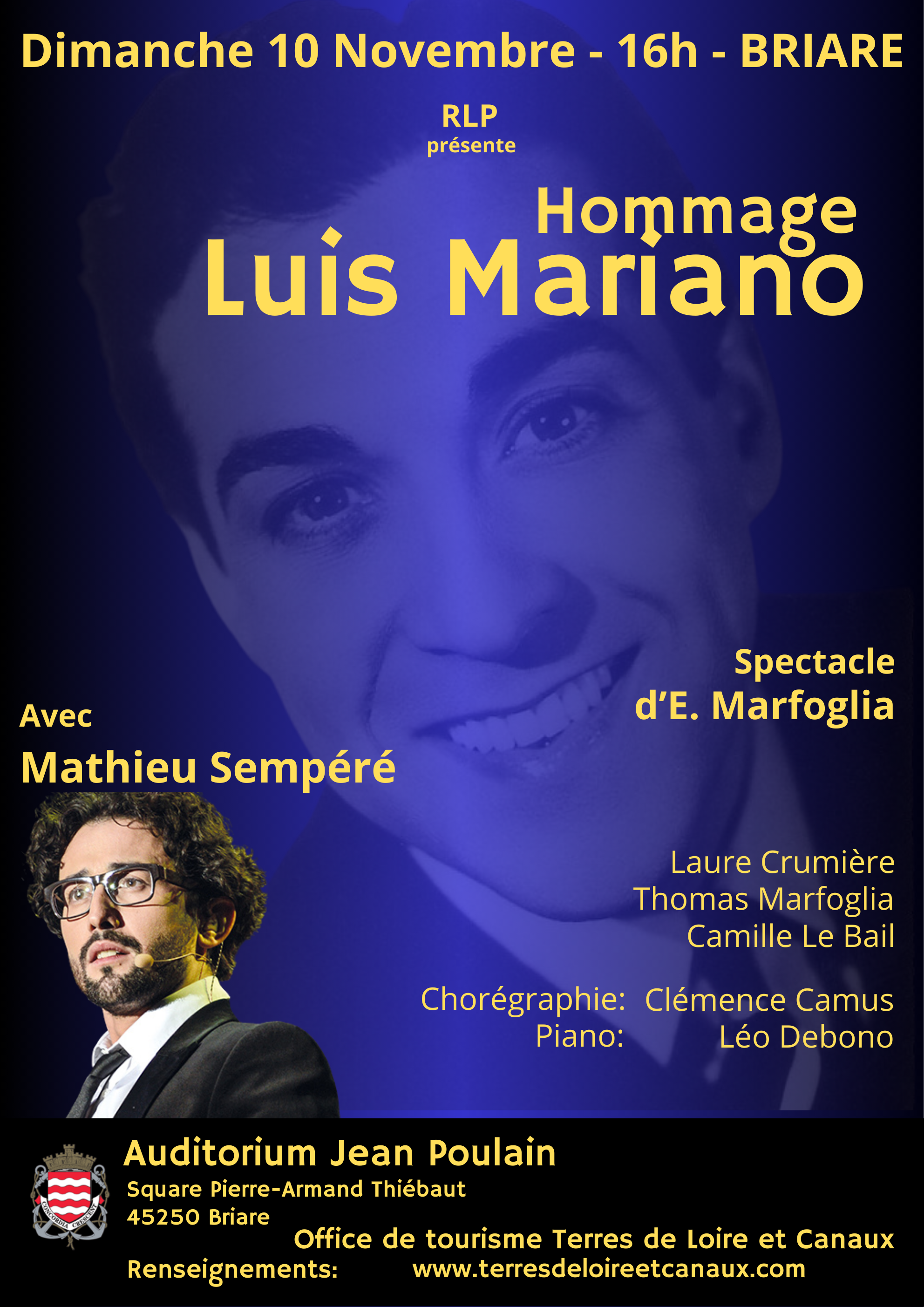 Spectacle musical "Hommage à Luis Mariano"