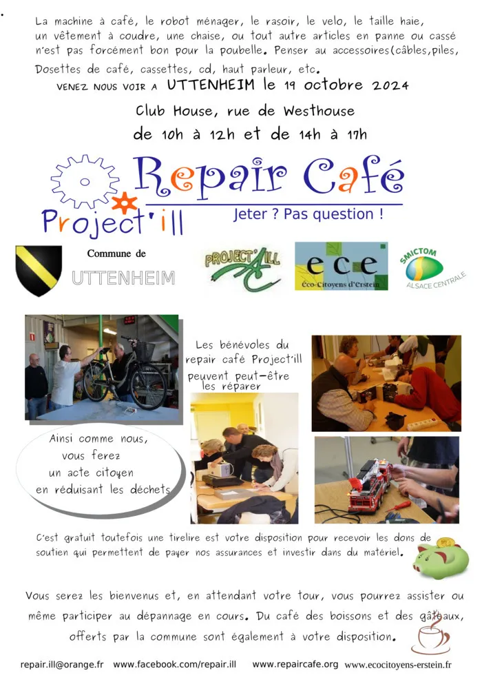 Repair café Club House Uttenheim