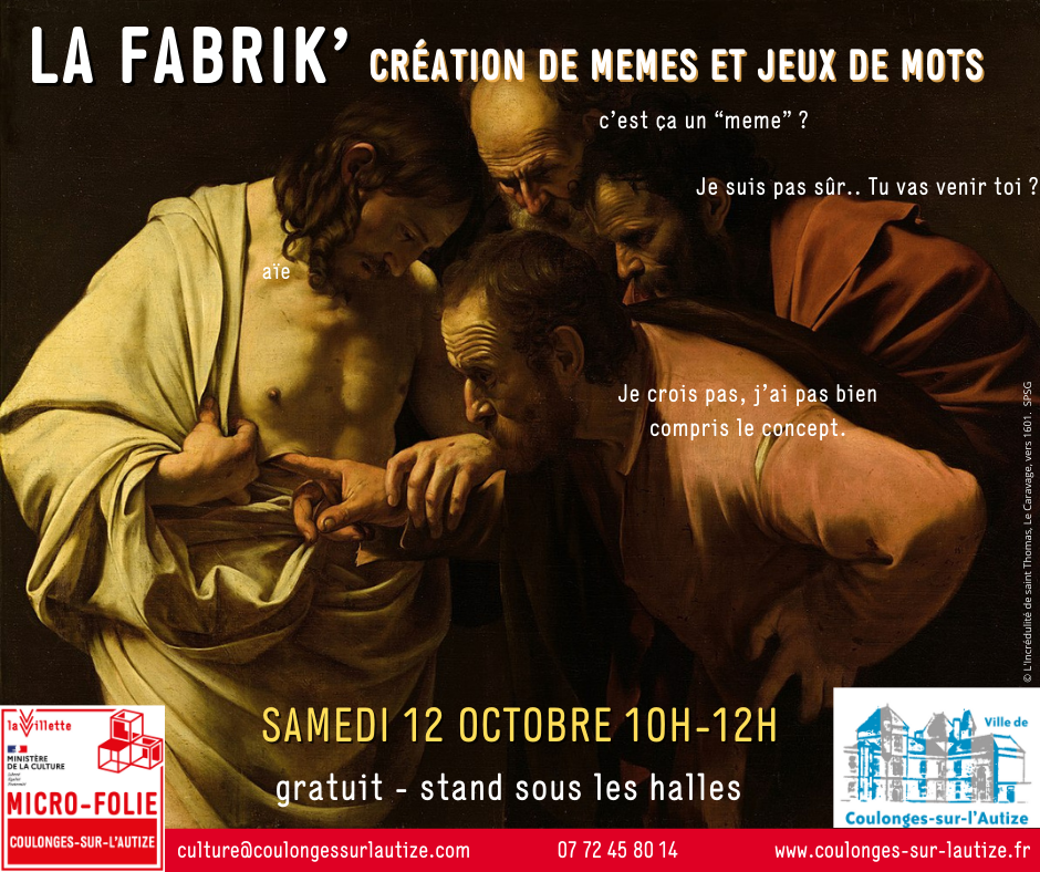 La Fabrik tout public Création de mèmes et jeux de mots