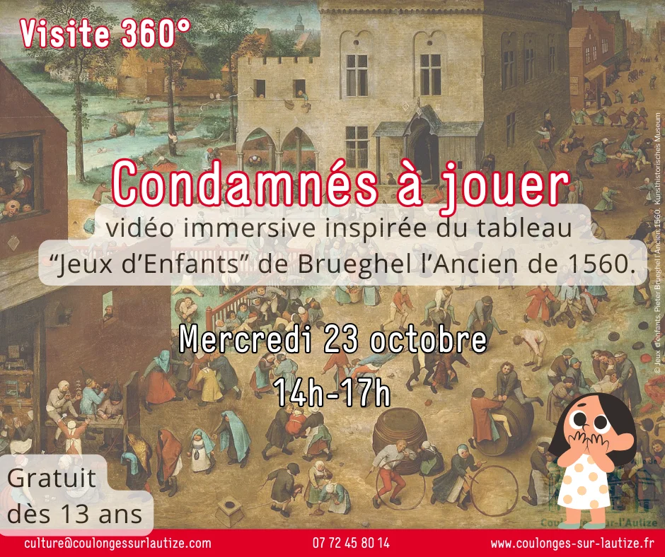 Visite 360° en réalité virtuelle "Jeux d'enfants" par Brueghel l'Ancien