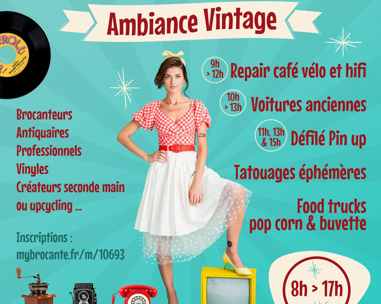 Brocante ambiance vintage