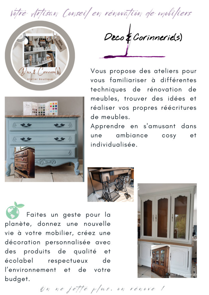 Pimper son mobilier et ses objets pour une déco personnalisée Déco & Corinnerie(s) Treillières