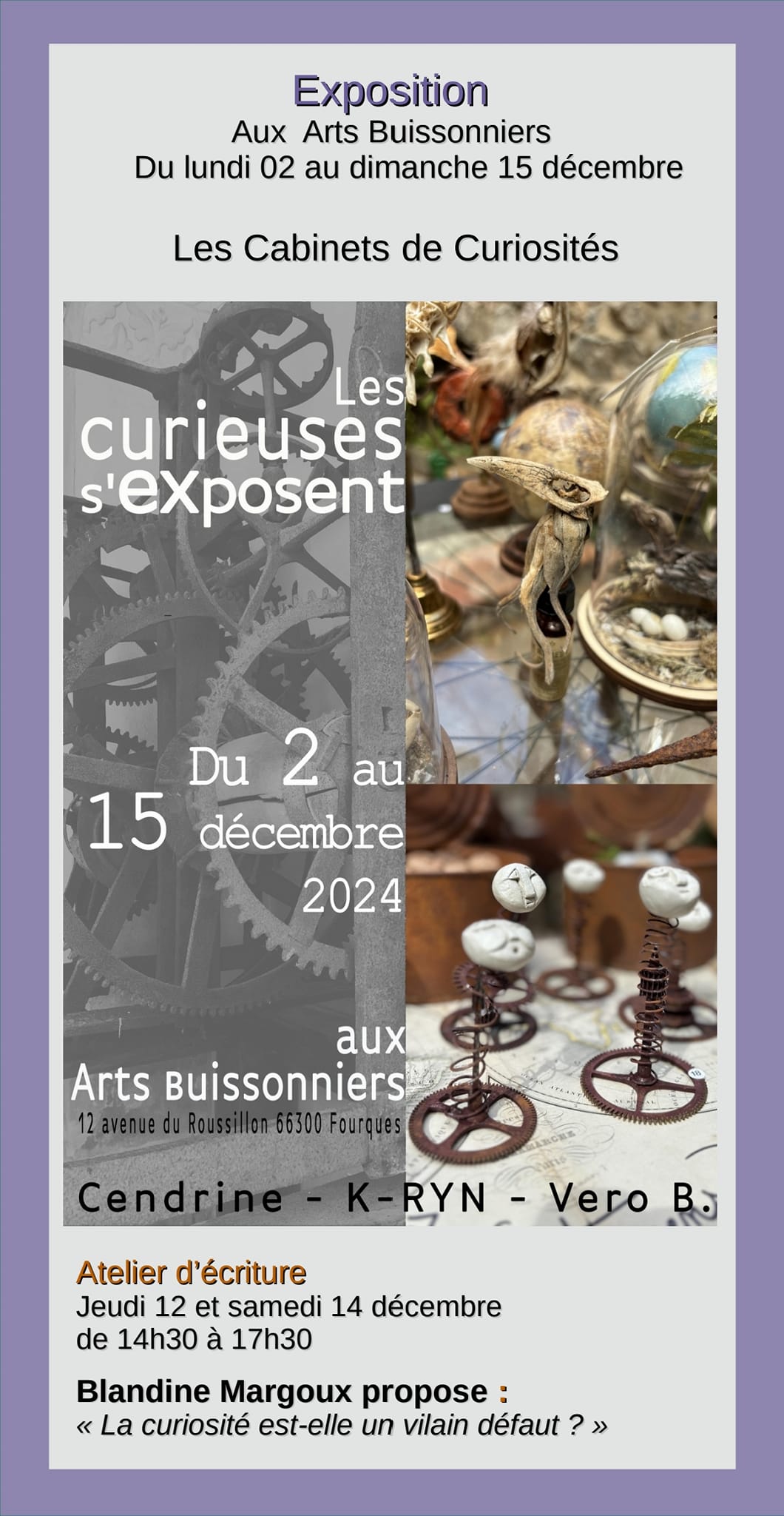 AUTOMNE 2024 LES ARTS BUISSONNIERS