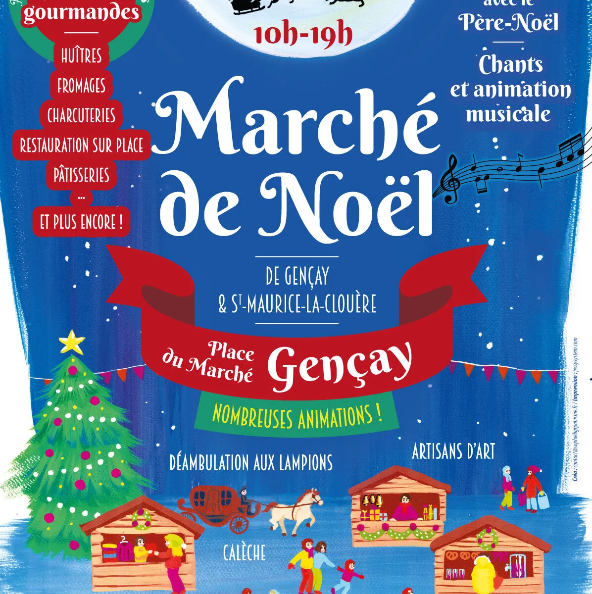 Marché de Noël de Gençay et Saint-Maurice la Clouère