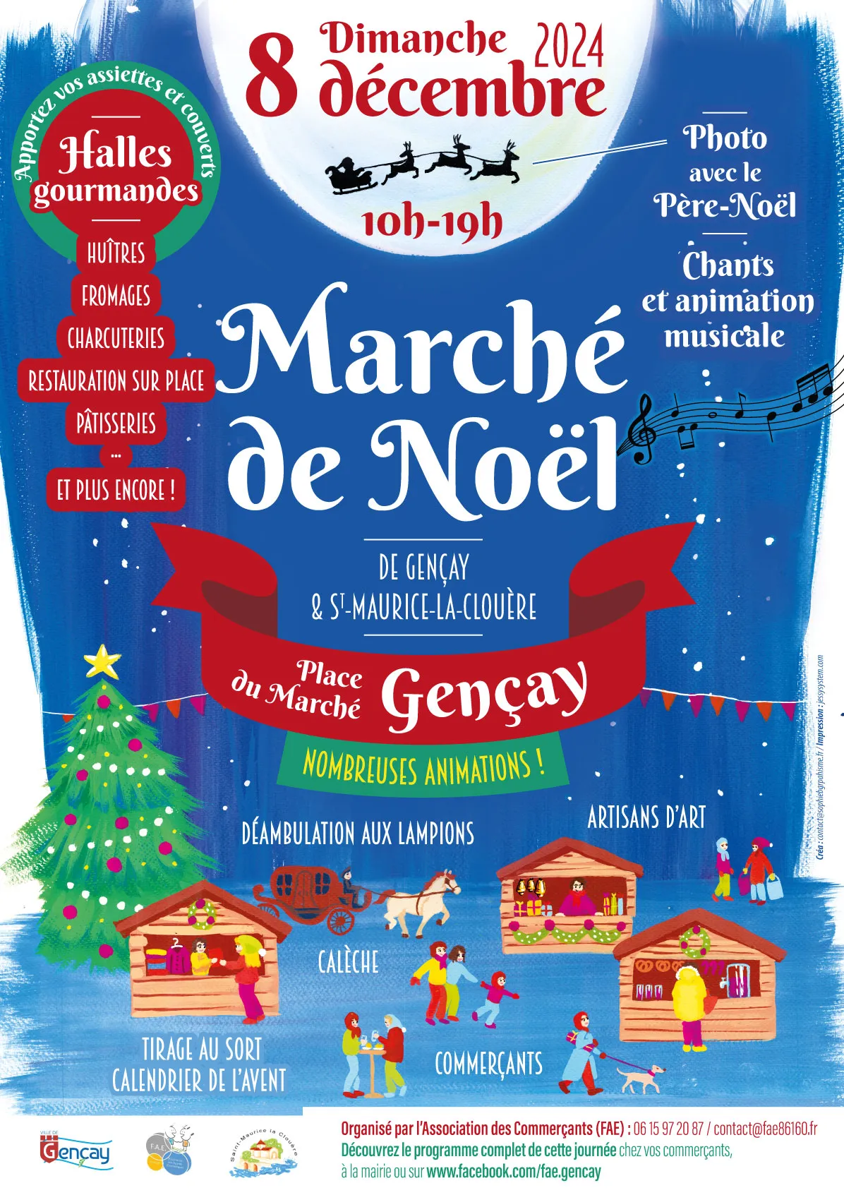 Marché de Noël de Gençay et Saint-Maurice la Clouère