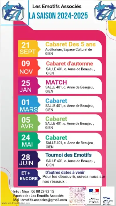 Cabaret d'Automne des Emotifs Associés