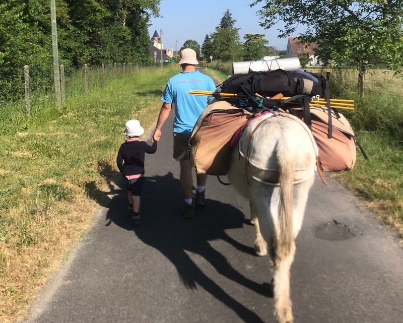 Randonnée accompagnée avec les ânes