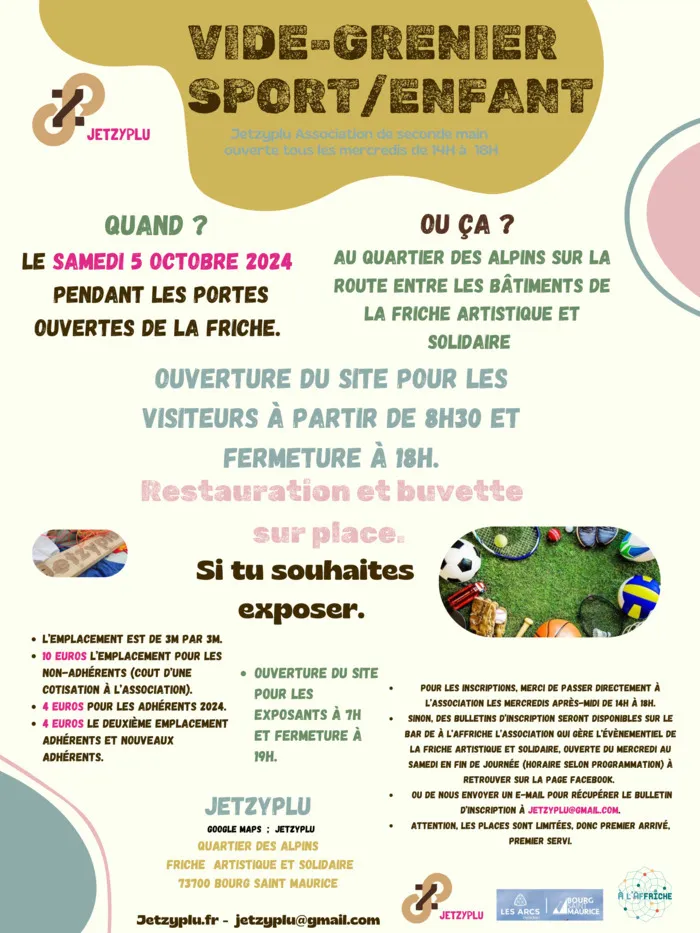 Vide-greniers Sport/Enfant jetzyplu Bourg-Saint-Maurice