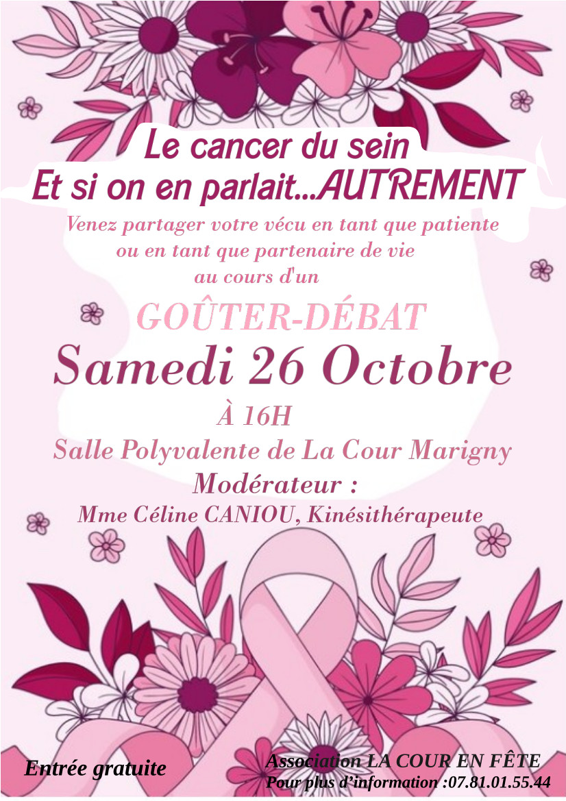 Goûter-Débat "Le cancer du sein et si on en parlait... autrement !"