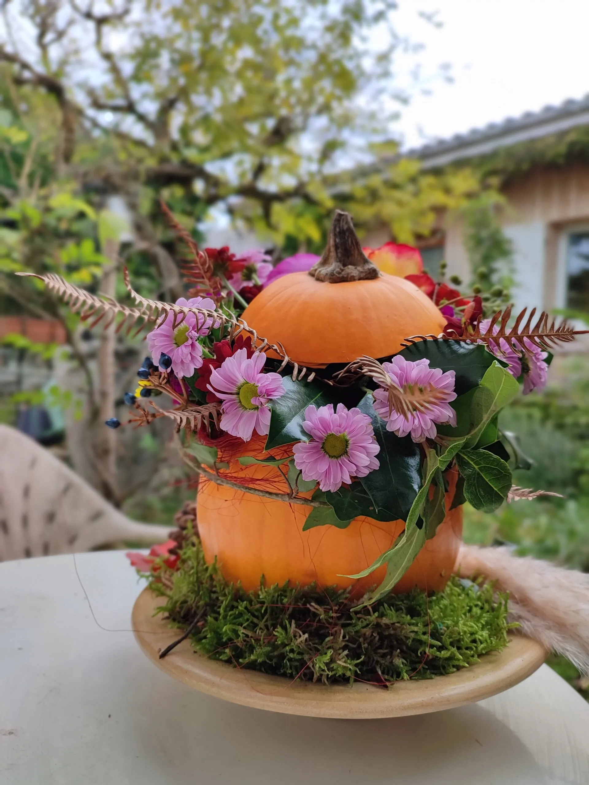 Atelier décoration Halloween "Citrouilles fleuries"