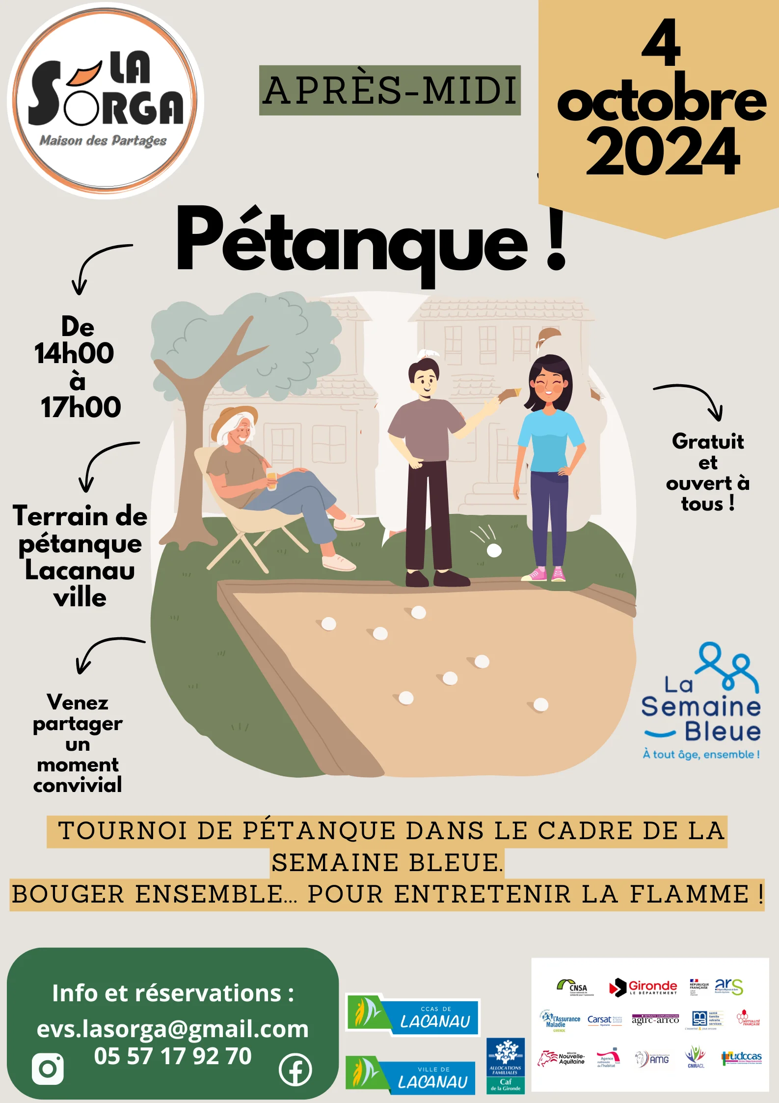 Tournoi de pétanque La Sorga