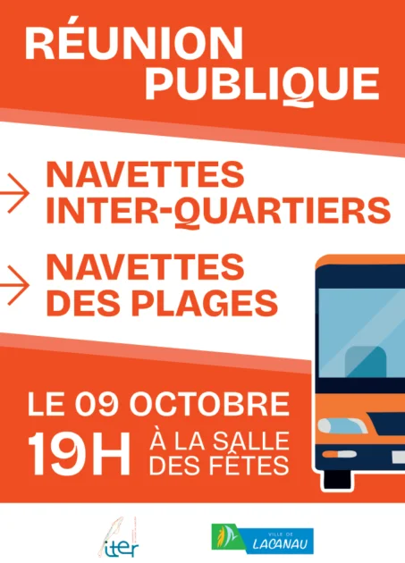 Réunion publique Navettes inter-quartiers et navettes des plages