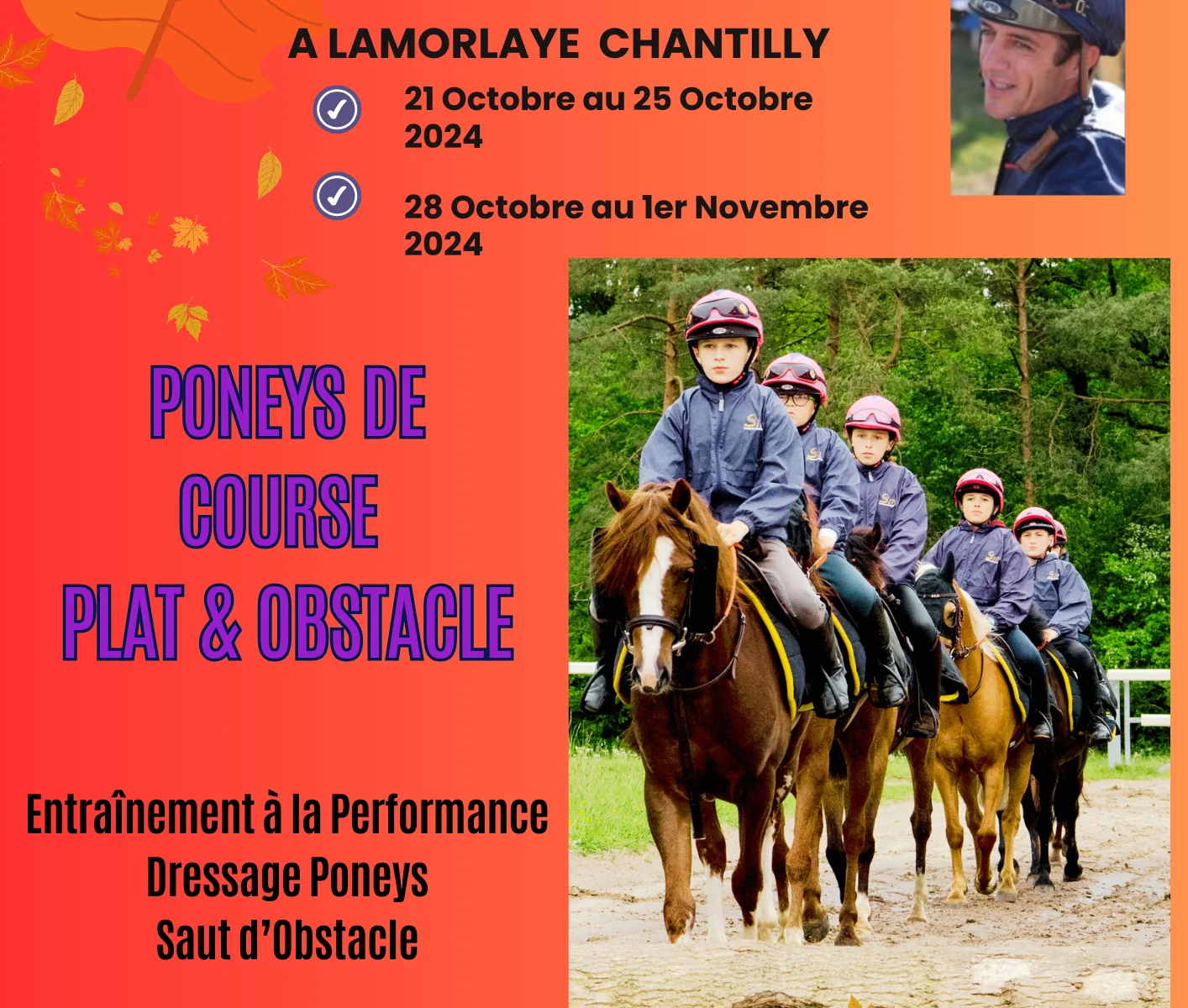 Stage Poney de Course Plat et Obstacle à Lamorlaye