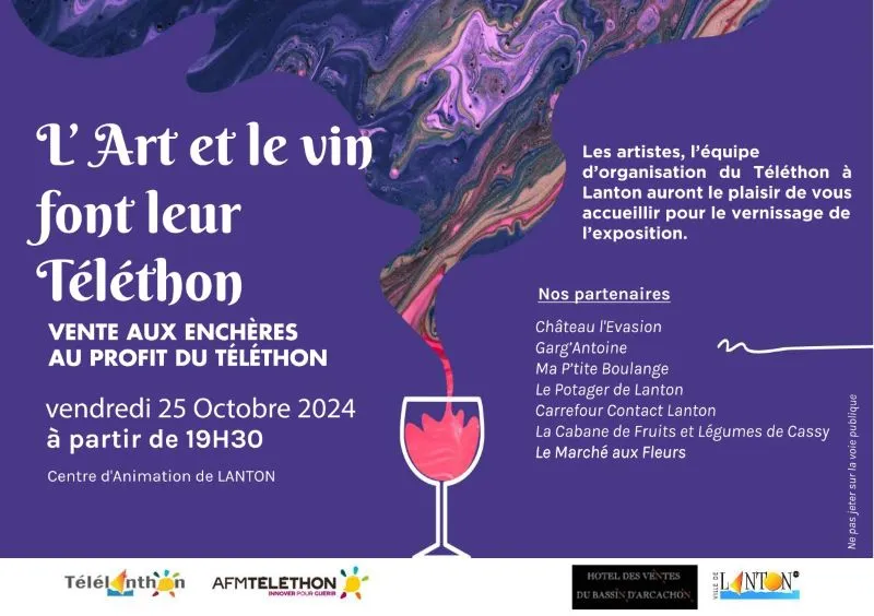 L'art et le vin font leur Téléthon