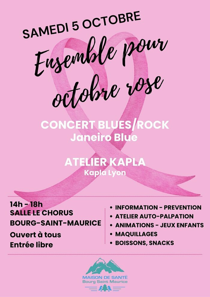 ENSEMBLE POUR OCTOBRE ROSE LE CHORUS Bourg-Saint-Maurice