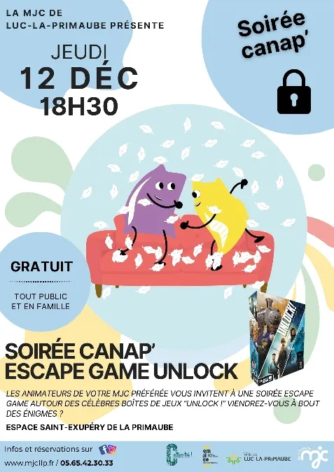 JEUDI CANAP' Escape game Unlock