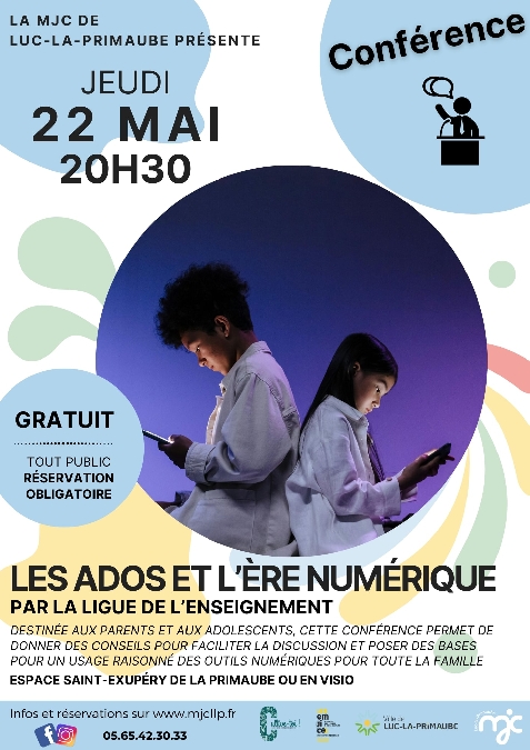 CONFÉRENCE Les ados et l'ère numérique