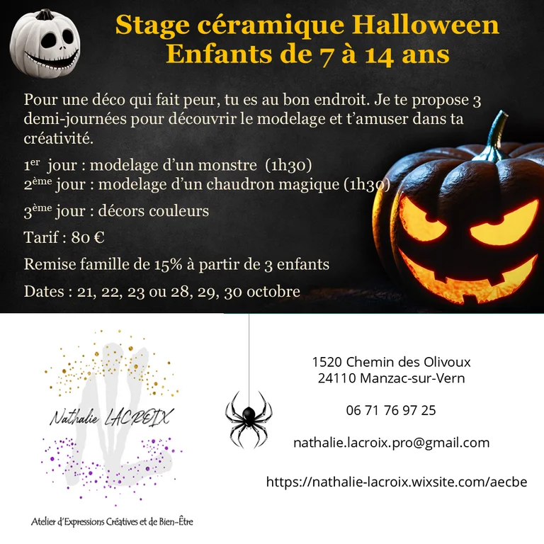 Atelier Céramique spécial Halloween