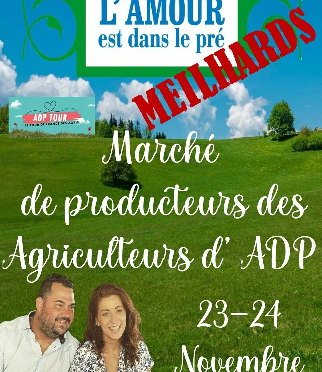 Marché de producteurs des candidats de l'Amour est dans le pré