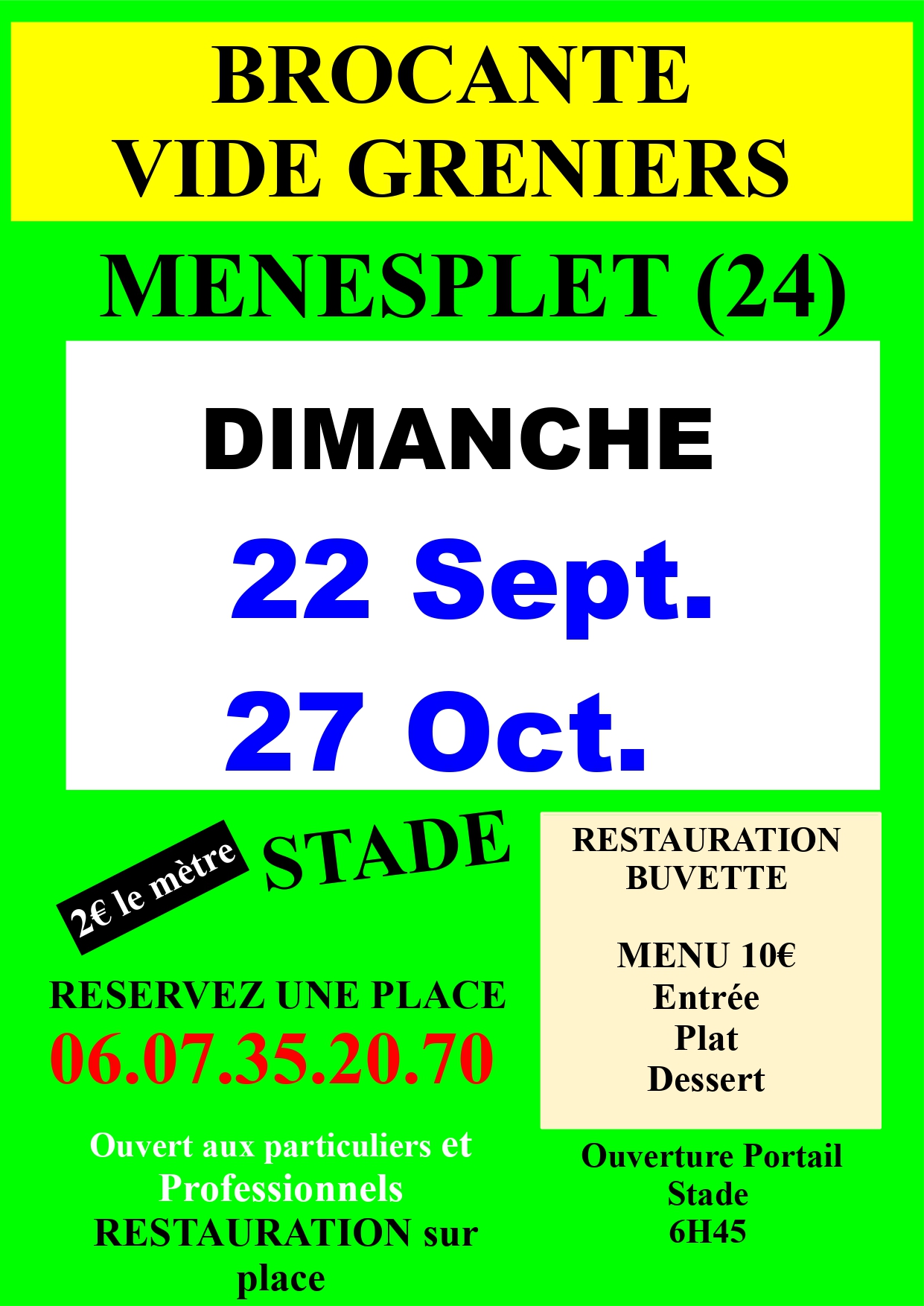 Brocante-vide-grenier du Foot