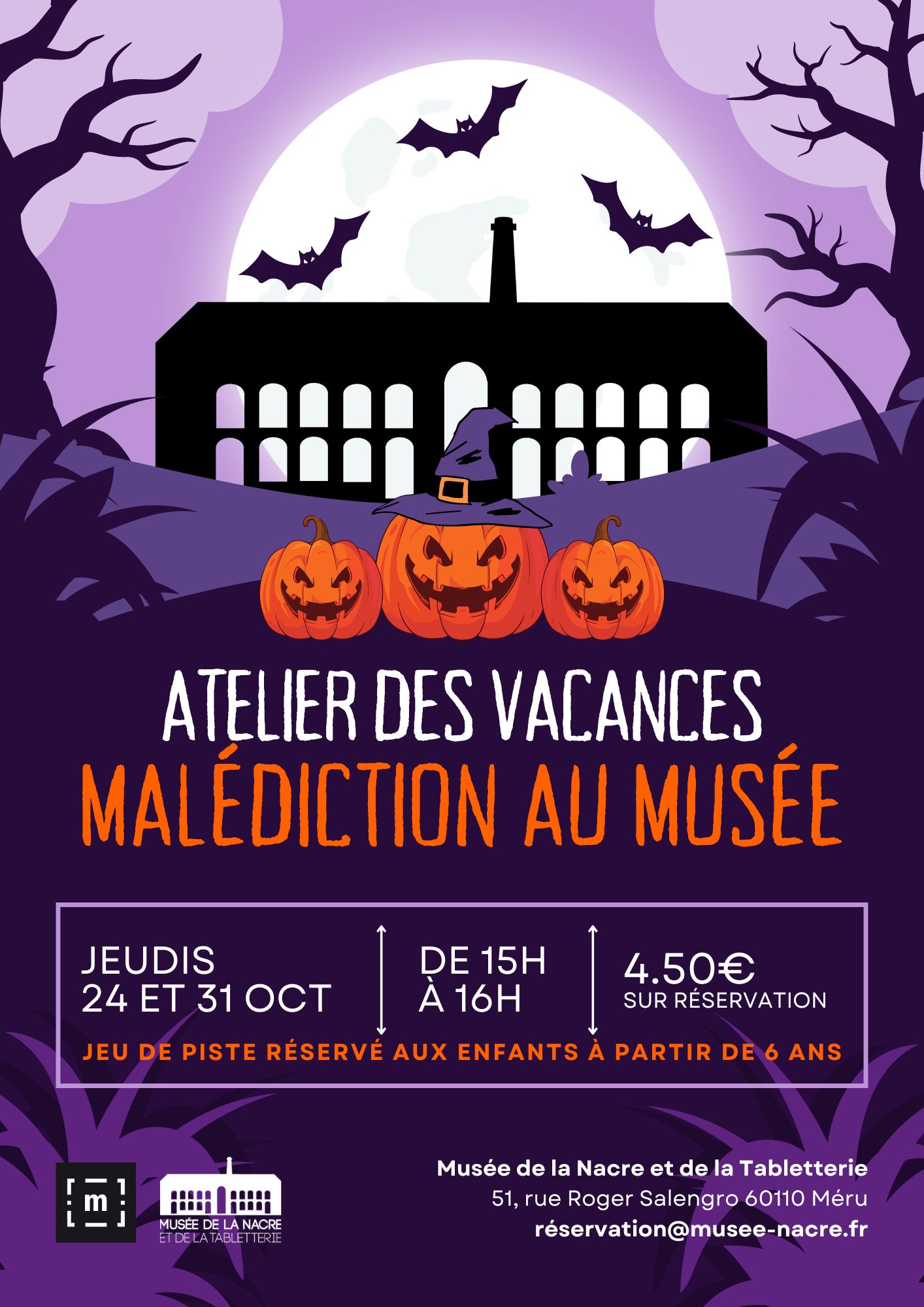 Ateliers des Vacances "Malédiction au musée"