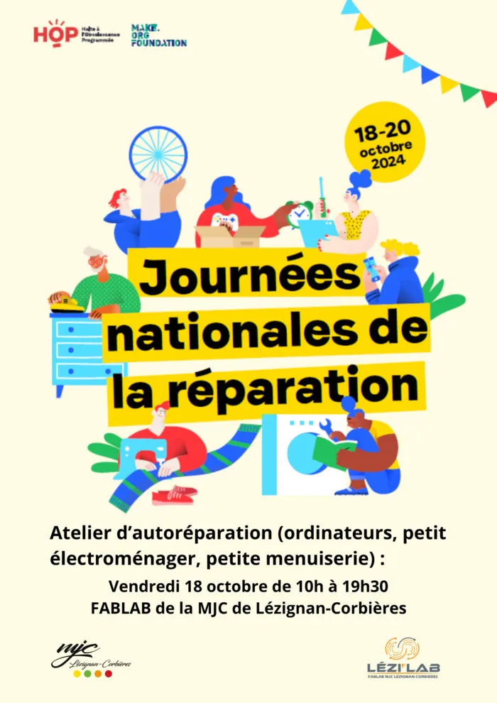 Journée de réparation au Lézi'lab MJC de Lézignan-Corbières Lézignan-Corbières