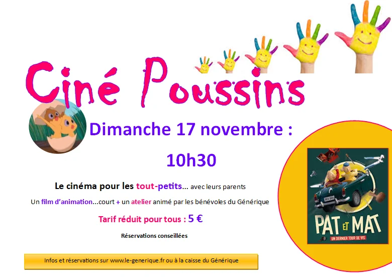 Cine Poussins Pat et Mat