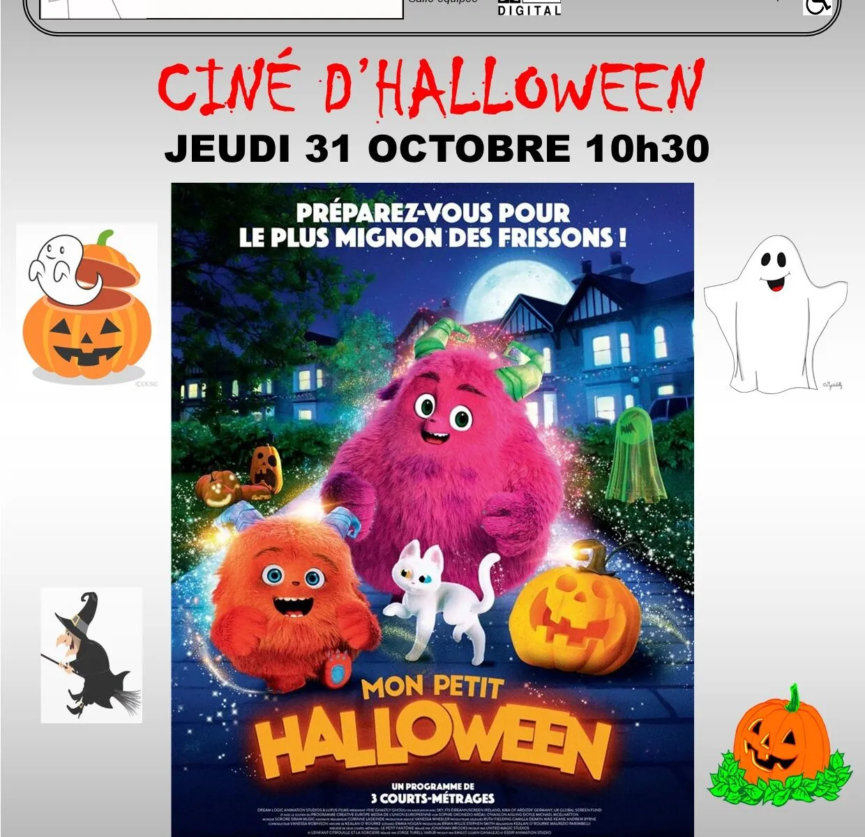 Ciné d'Halloween MON PETIT HALLOWEEN