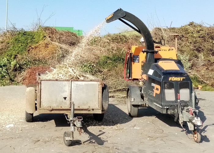 Broyage de végétaux à la déchèterie de Naintré (sur inscription)