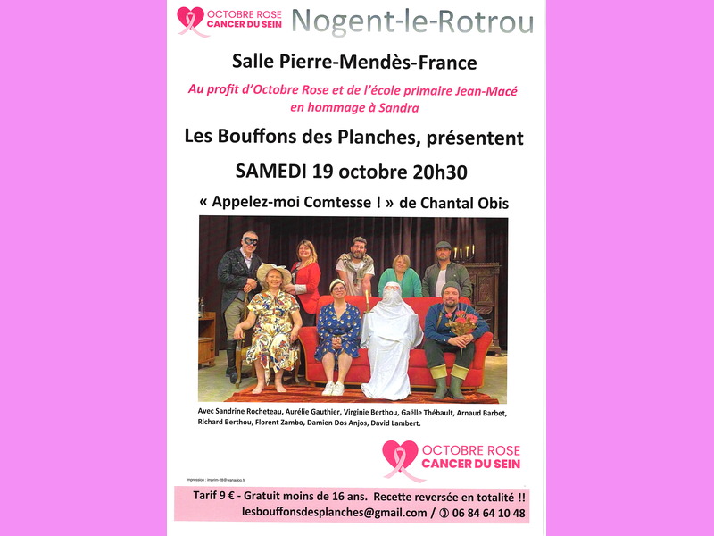 Spectacle "Appelez-moi Comtesse !"_Octobre Rose