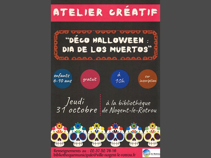 Atelier créatif Spécial Halloween | Dia de Los Muertos