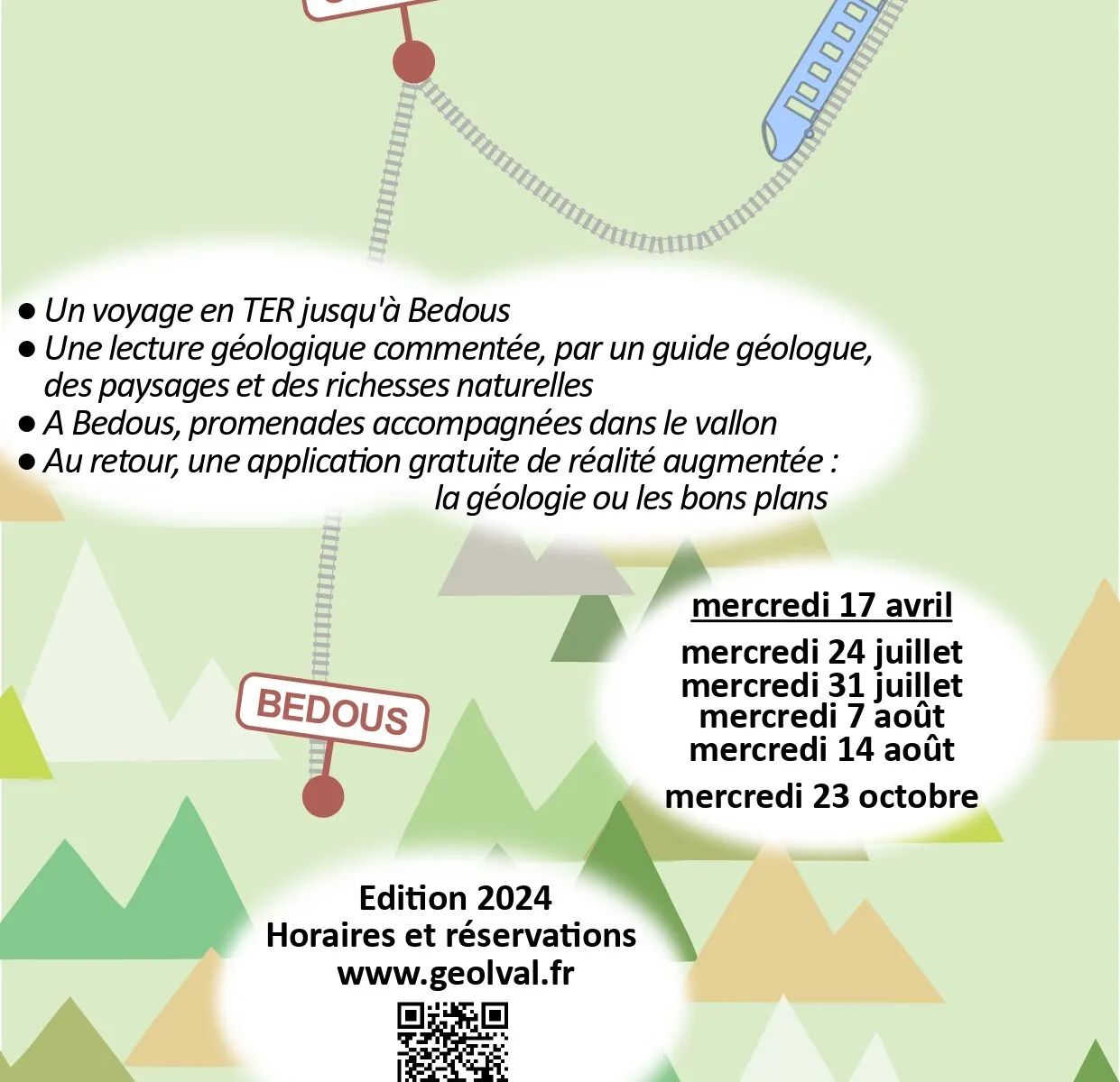 Voir les Pyrénées autrement Visite guidée en GéoTrain