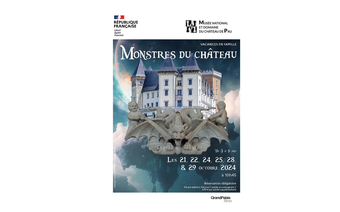 Vacances en famille Monstres du château