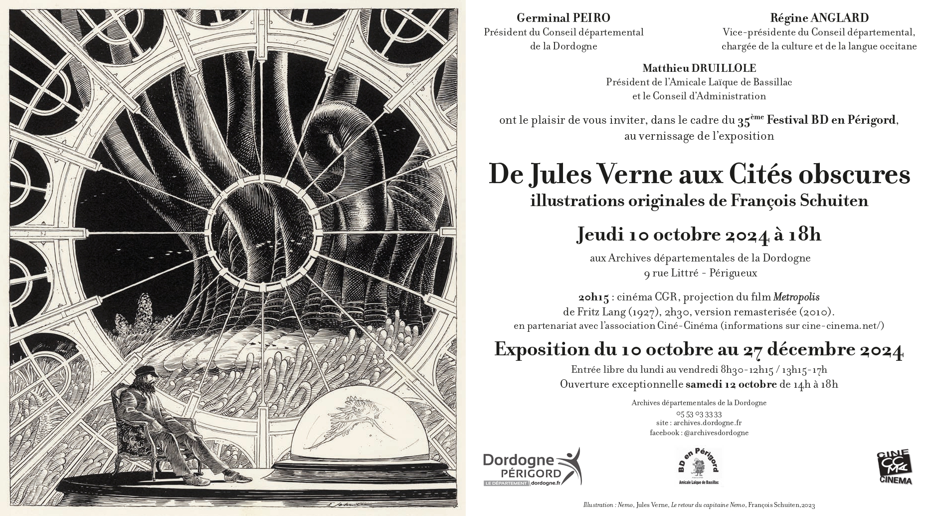 Exposition De Jules Verne aux Cités Obscures