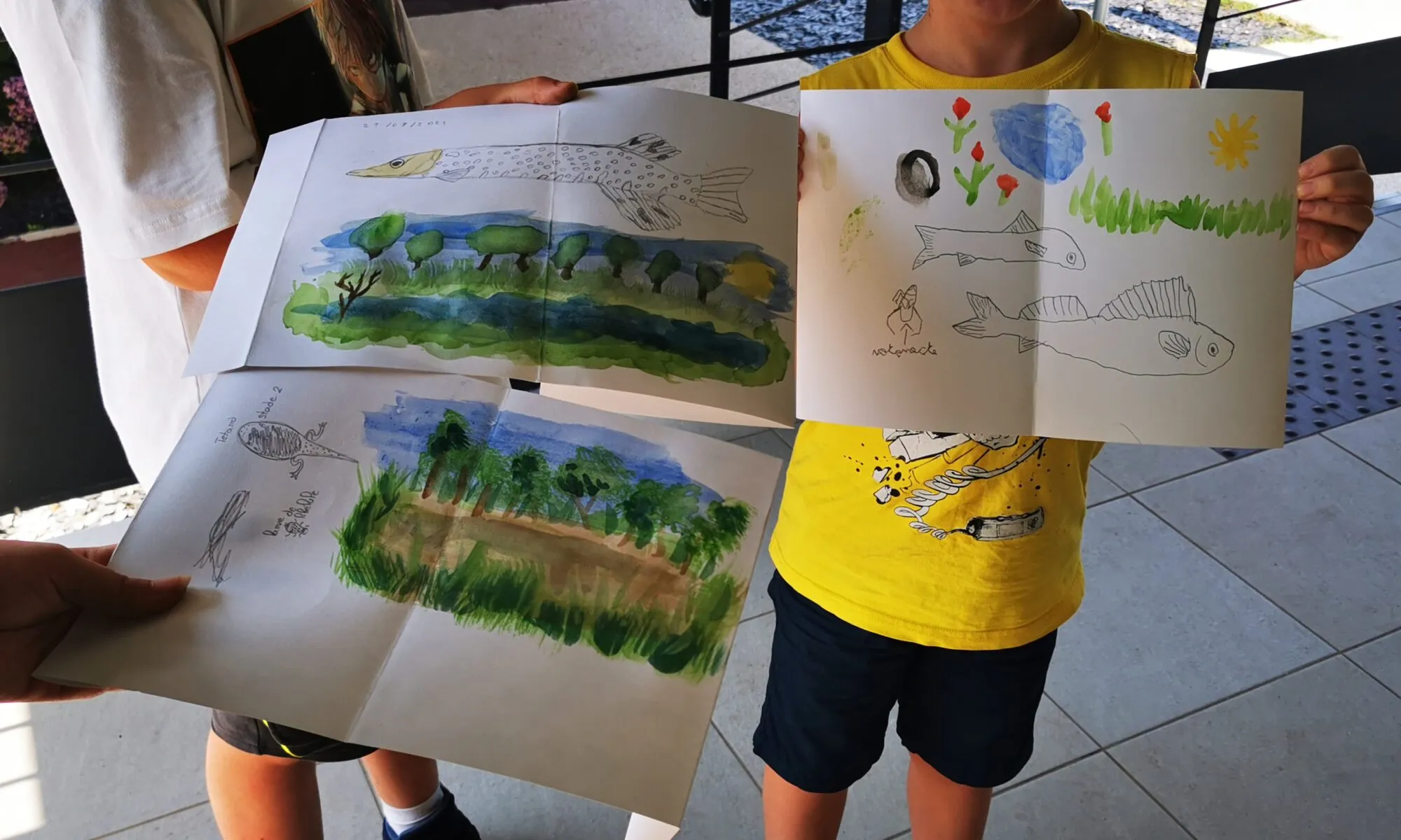 Balade créative "Art nature et dessin" au Moulin de Périssac