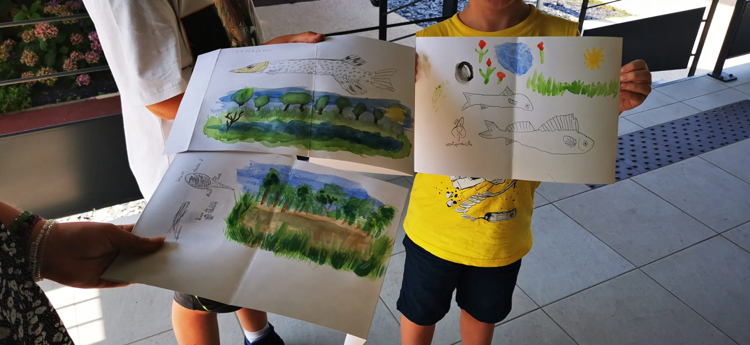 Balade créative "Art nature et dessin" au Moulin de Périssac