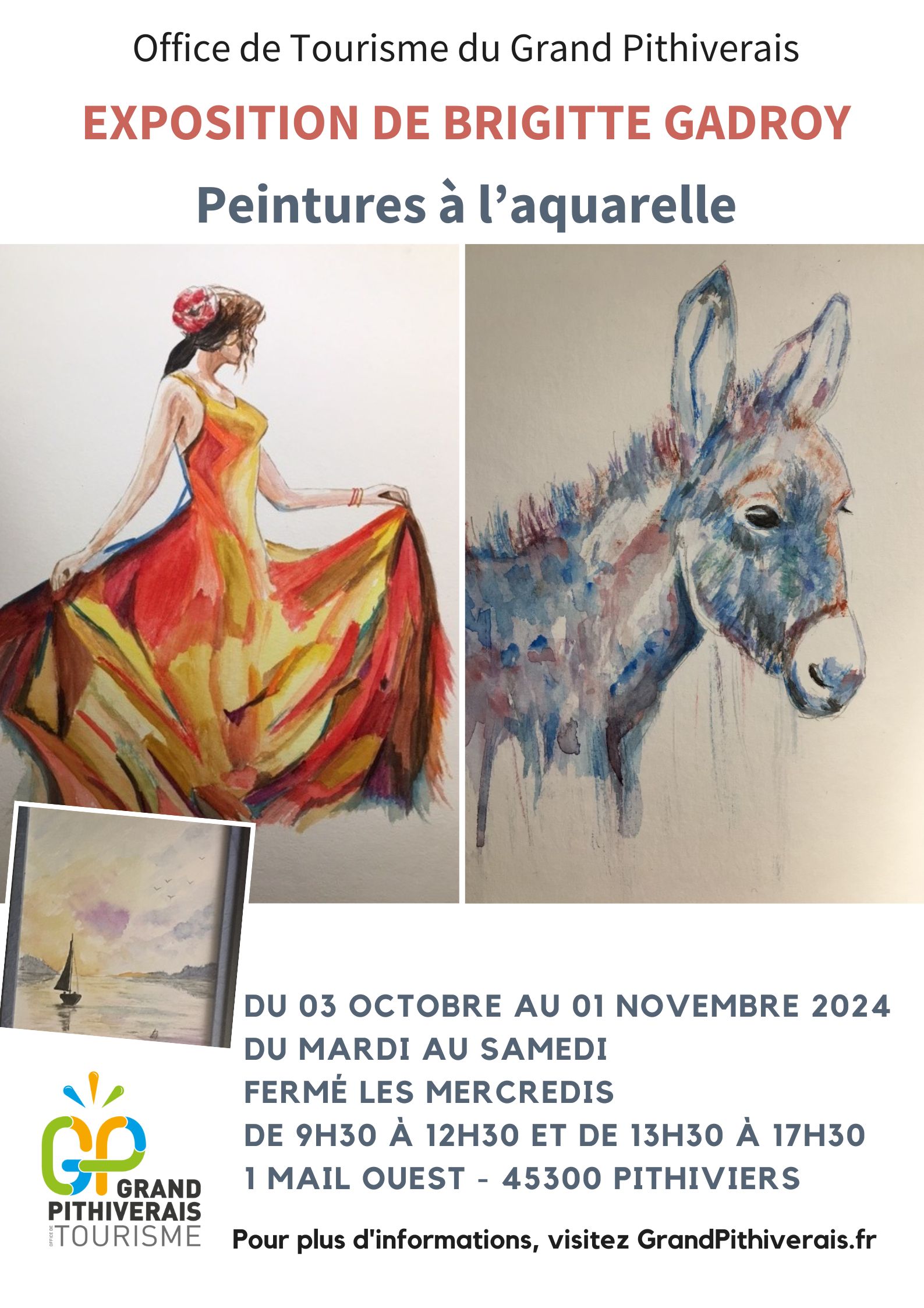 Exposition de peintures de Brigitte Gadroy