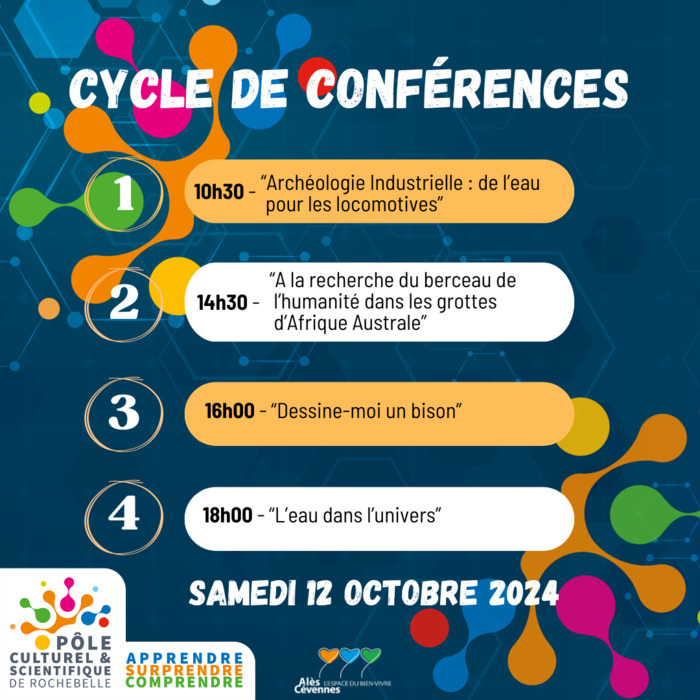 Cycle de conférences Pôle culturel et scientifique de Rochebelle Alès