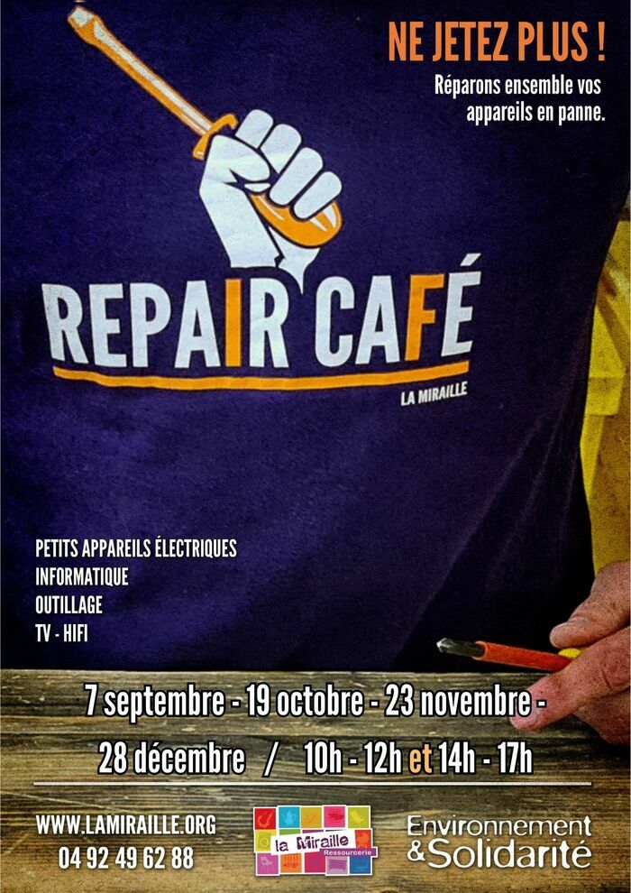 Repair Café Ressourcerie la Miraille Saint-Martin-de-Queyrières