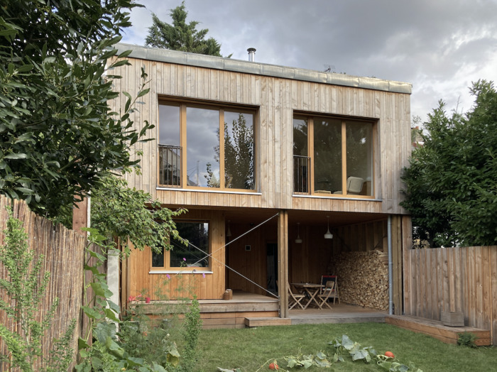 Visite d'une extension en bois et rénovation énergétique d'une maison - Vitry-sur-Seine (94) rue Charles Floquet