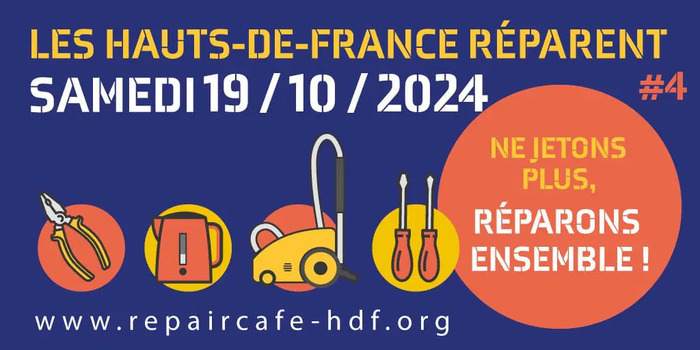 Le Repair café Neuville-en-Ferrain répare! Rue Edouart Branly